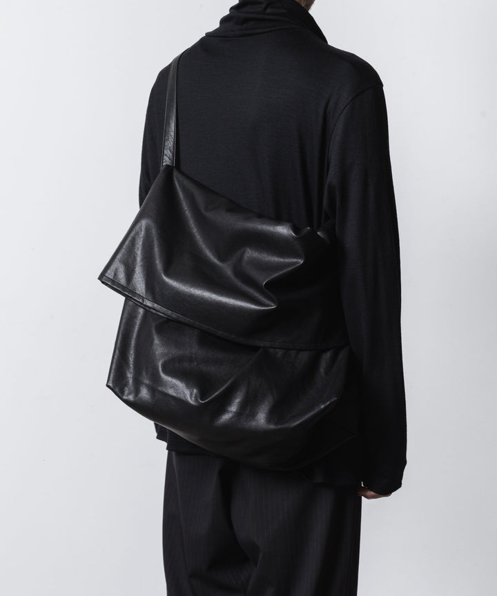 ATTACHMENT アタッチメントのSYNTHETIC LEATHER SHOULDER BAG - BLACKの公式通販サイトsession福岡セレクトショップ