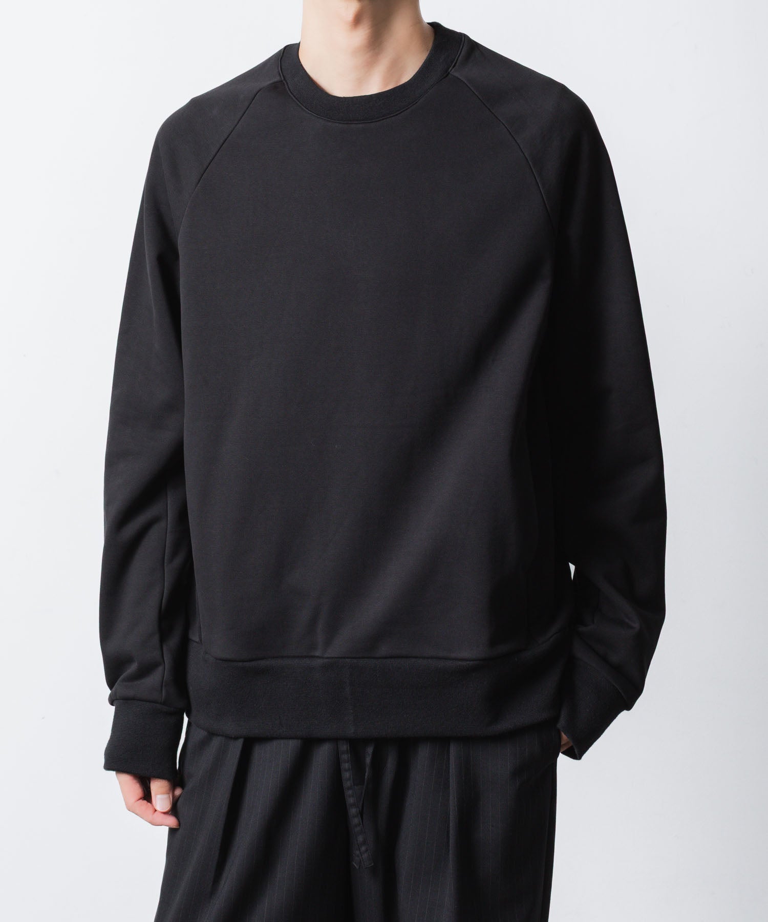 ATTACHMENT アタッチメントのCO STRECH TERRY PULLOVER - BLACKの公式通販サイトsession福岡セレクトショップ