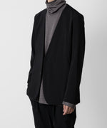 画像をギャラリービューアに読み込む, TTACHMENT アタッチメントのNY/CO STRETCH JERSEY COLLARLESS JACKET - BLACK 公式通販サイトsession福岡セレクトショップ
