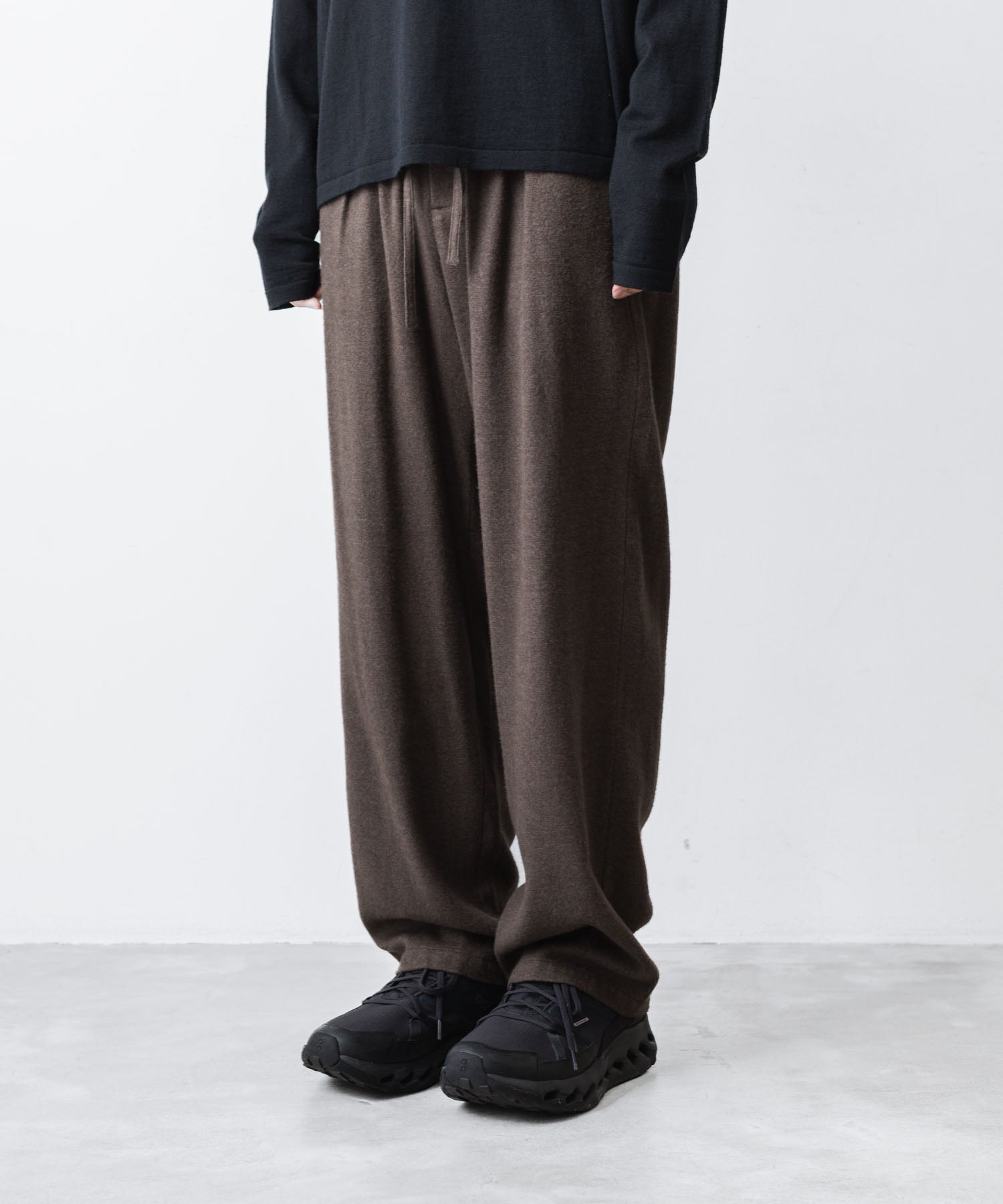 ATTACHMENT アタッチメントのRY/CO/SI FLANNEL 1TUCK EASY TROUSERS - D.GRAYの公式通販サイトsession福岡セレクトショップ