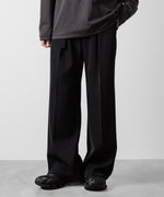 画像をギャラリービューアに読み込む, ATTACHMENT アタッチメントのPE STRETCH TWILL BELTED WIDE FIT TROUSERS - BLACKの公式通販サイトsession福岡セレクトショップ
