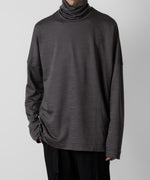 画像をギャラリービューアに読み込む, ATTACHMENT アタッチメントのWO/NY SMOOTH OVERSIZED HIGHNECK L/S TEE - GRAY 公式通販サイトsession福岡セレクトショップ
