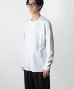 画像をギャラリービューアに読み込む, ATTACHMENT アタッチメントのCOTTON DOUBLE FACE SLIM FIT L/S TEE - WHITEの公式通販サイトsession福岡セレクトショップ
