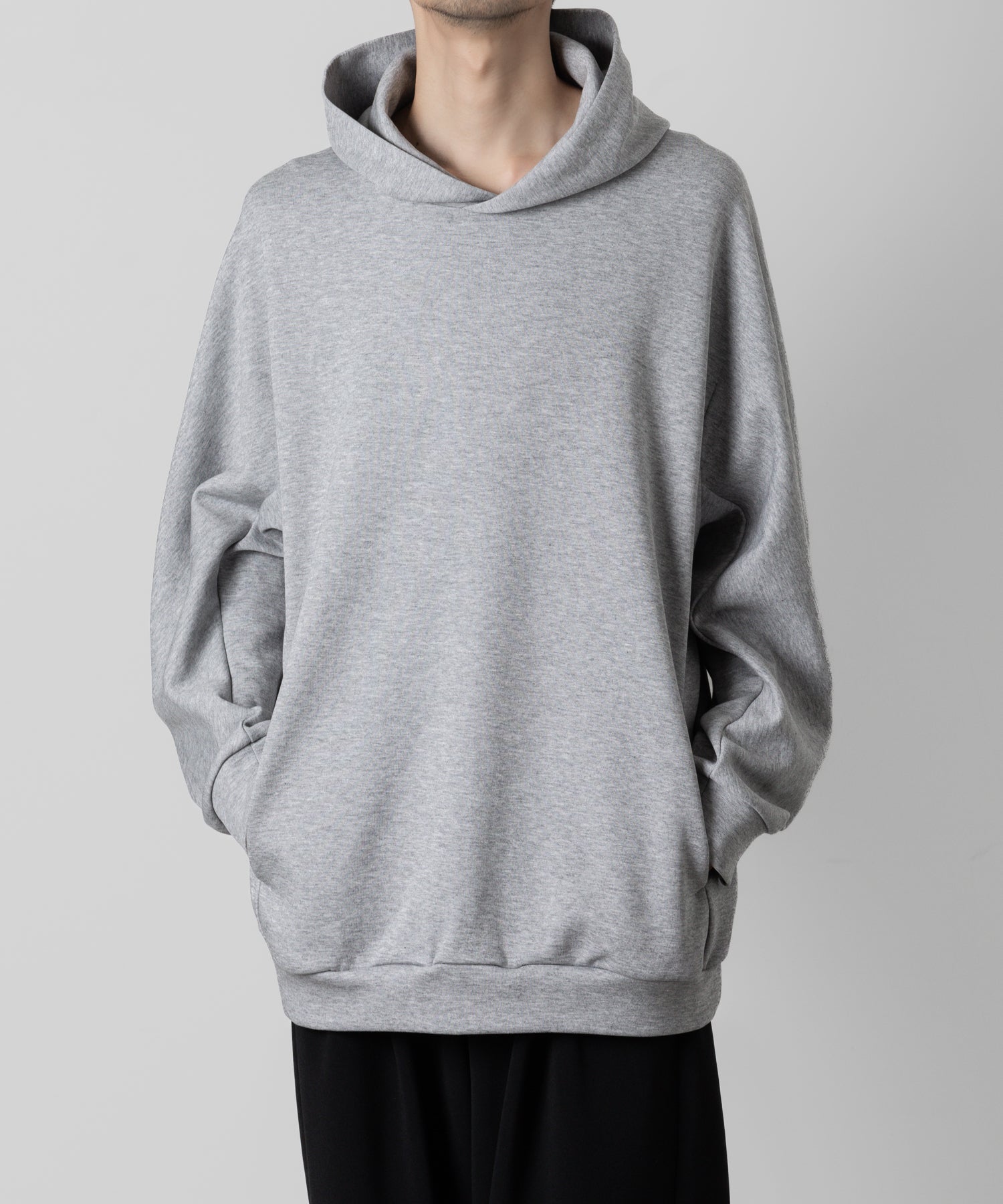 【ATTACHMENT】ATTACHMENT アタッチメントのCO/PE DOUBLE KNIT HOODIE - X.GRAY 公式通販サイトsession福岡セレクトショップ
