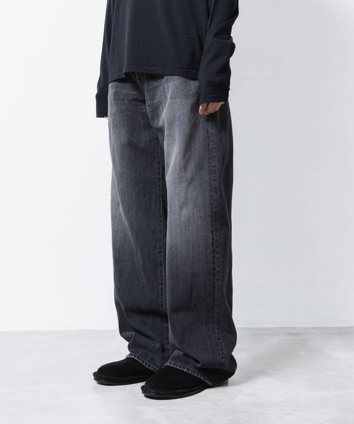ATTACHMENT アタッチメントの11OZ DENIM FLAP JEANS - BLACKの公式通販サイトsession福岡セレクトショップ