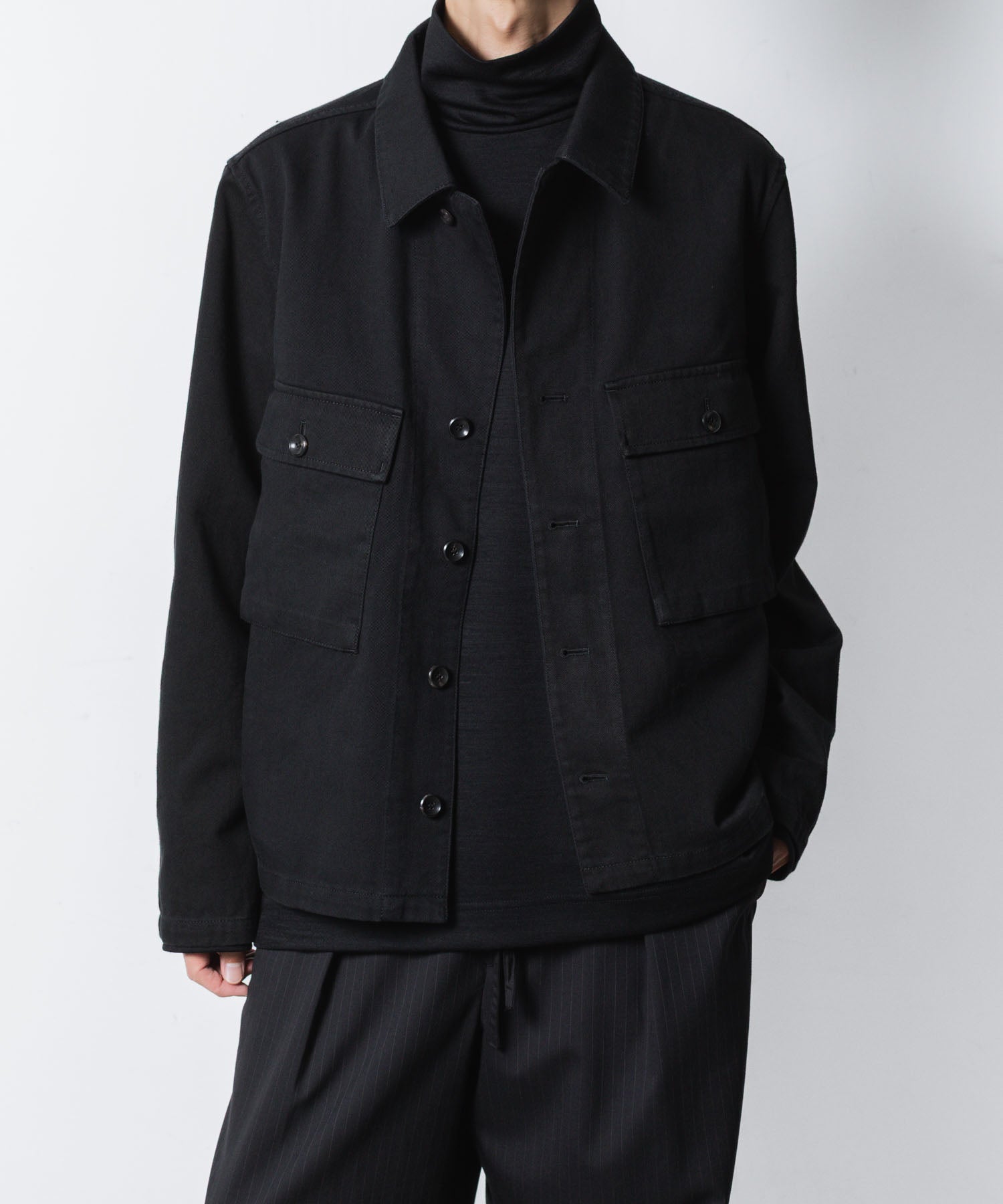 ATTACHMENT アタッチメントのCO NIDOM CLOTH M-43 JACKET - BLACKの公式通販サイトsession福岡セレクトショップ