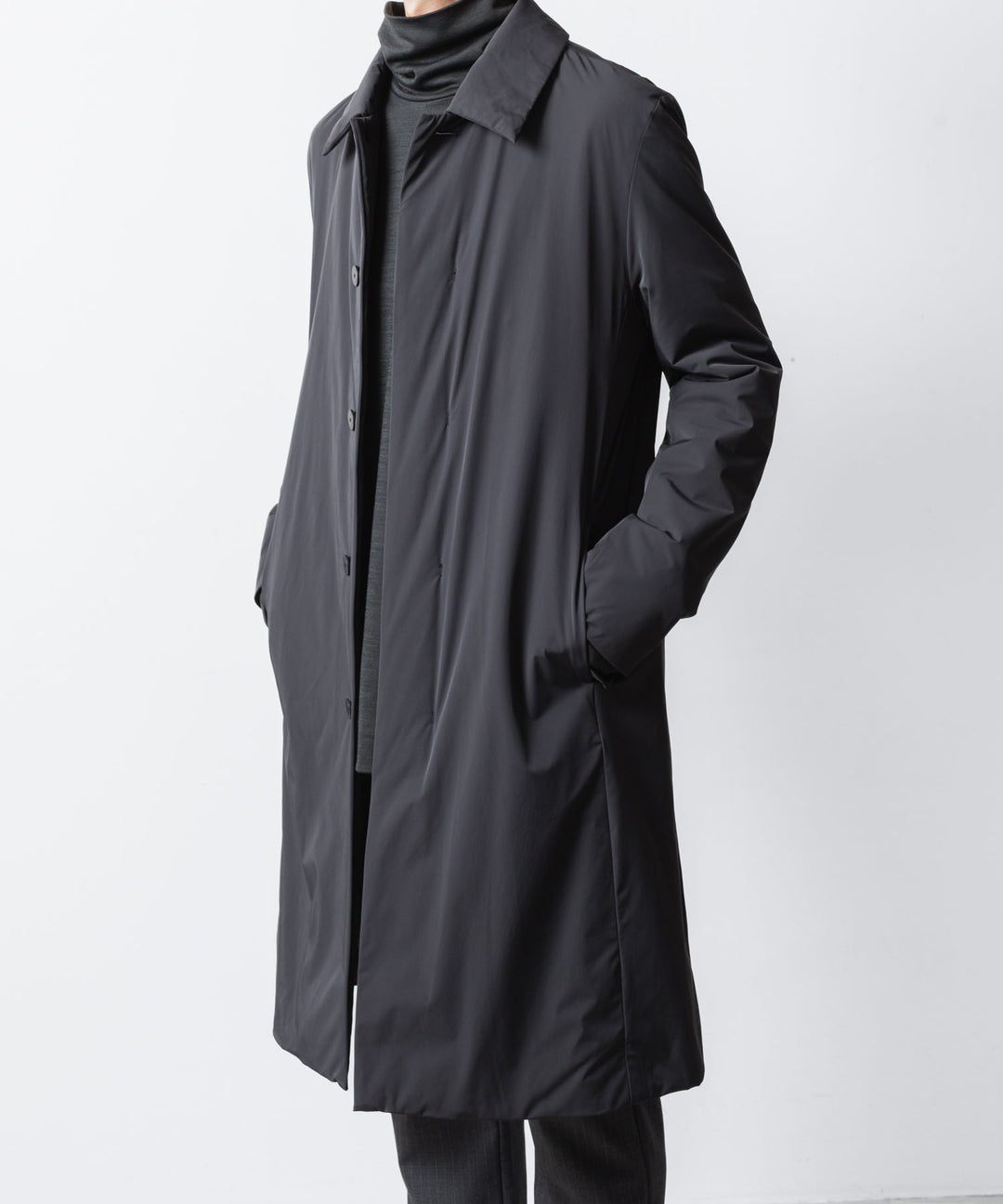 ATTACHMENT アタッチメントのNY 2LAYER STRETCH PADDING BALMACAAN COAT - D.GRAYの公式通販サイトsession福岡セレクトショップ