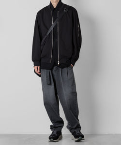 【ATTACHMENT】ATTACHMENT アタッチメントの11oz DENIM BELTED TAPERED FIT TROUSERS - BLACK 公式通販サイトsession福岡セレクトショップ