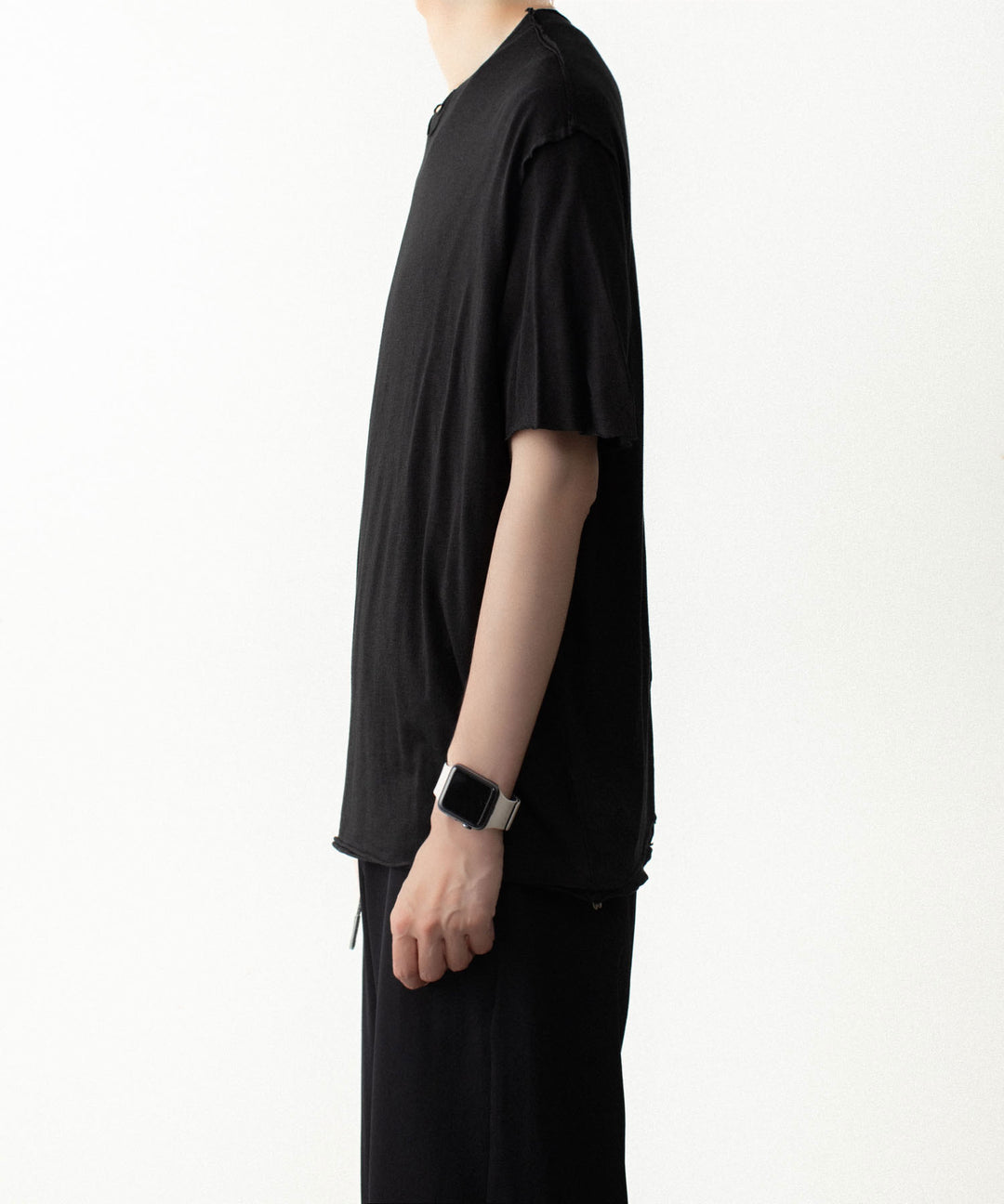 ATTACHMENT アタッチメントのCO/CU JERSEY SLIM FIT LAYERED S/S TEE - BLACKの公式通販サイトsession福岡セレクトショップ