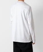 画像をギャラリービューアに読み込む, ATTACHMENT アタッチメントのCOTTON DOUBLE FACE SLIM FIT L/S TEE - WHITE  公式通販サイトsession福岡セレクトショップ
