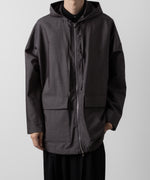 画像をギャラリービューアに読み込む, ATTACHMENT アタッチメントのWO/NY VOILE ZIP UP HOODED JACKET - GRAY 公式通販サイトsession福岡セレクトショップ
