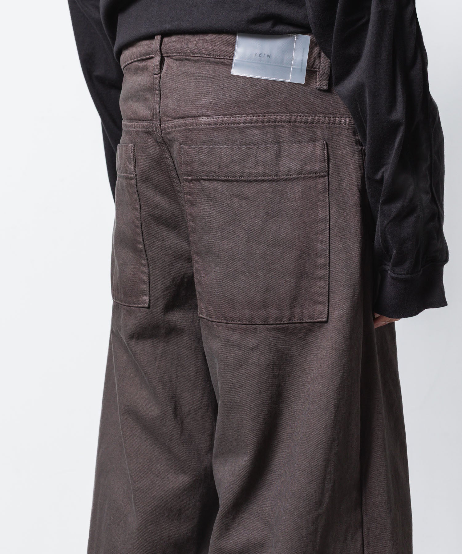 VEIN ヴェインの11OZ DENIM CUT OFF BAGGY TROUSERS - D.BROWNの公式通販サイトsession福岡セレクトショップ