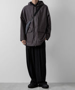 画像をギャラリービューアに読み込む, ATTACHMENT アタッチメントのWO/NY VOILE ZIP UP HOODED JACKET - GRAY 公式通販サイトsession福岡セレクトショップ
