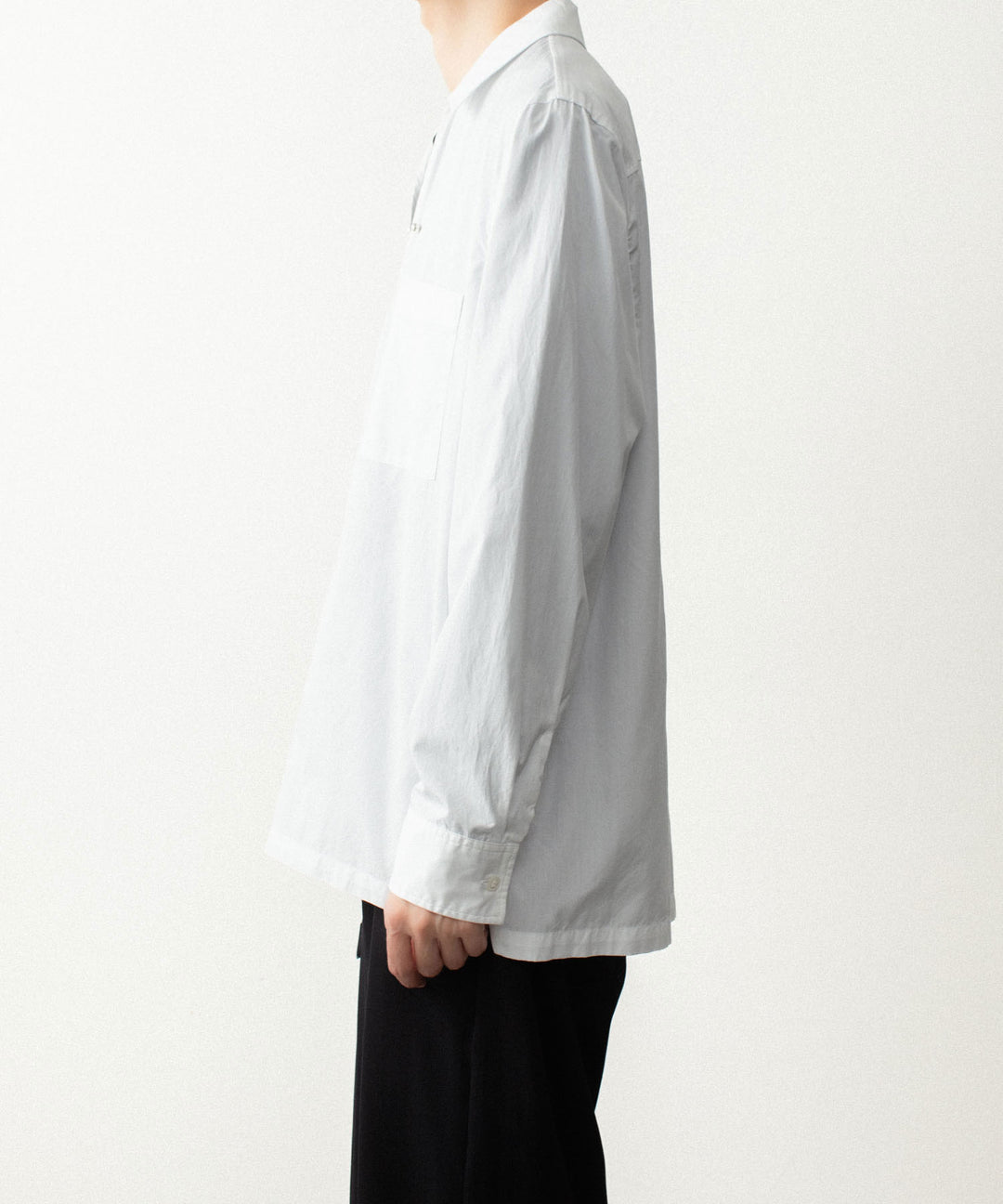 ATTACHMENT アタッチメントの140/2 GIZA BROAD PIERCED L/S SHIRT - WHITEの公式通販サイトsession福岡セレクトショップ