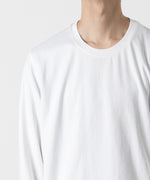 画像をギャラリービューアに読み込む, ATTACHMENT アタッチメントのCOTTON DOUBLE FACE SLIM FIT L/S TEE - WHITE  公式通販サイトsession福岡セレクトショップ
