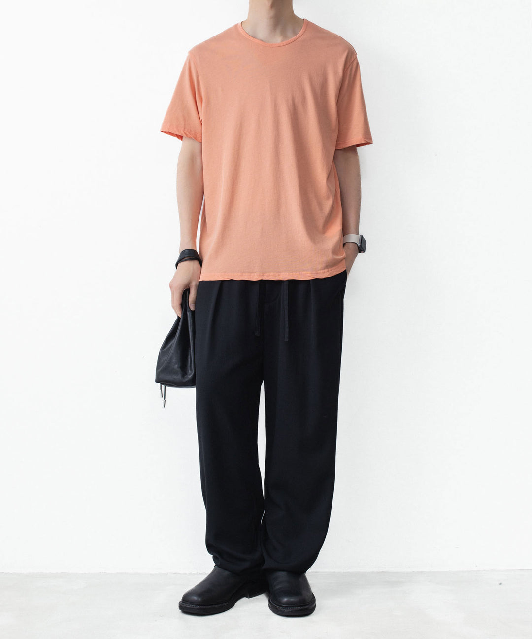 ATTACHMENT アタッチメントの100/3 HIGH TWIST JERSEY SLIM FIT S/S TEE - L.ORANGEの公式通販サイトsession福岡セレクトショップ