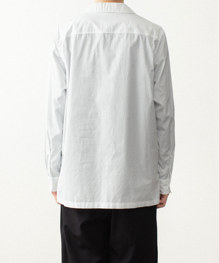 ATTACHMENT アタッチメントの140/2 GIZA BROAD PIERCED L/S SHIRT - WHITEの公式通販サイトsession福岡セレクトショップ