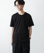画像をギャラリービューアに読み込む, ATTACHMENT アタッチメントのCOTTON DOUBLE FACE SLIM FIT S/S TEE - BLACKの公式通販サイトsession福岡セレクトショップ
