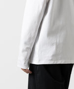 画像をギャラリービューアに読み込む, ATTACHMENT アタッチメントのCOTTON DOUBLE FACE SLIM FIT L/S TEE - WHITE  公式通販サイトsession福岡セレクトショップ
