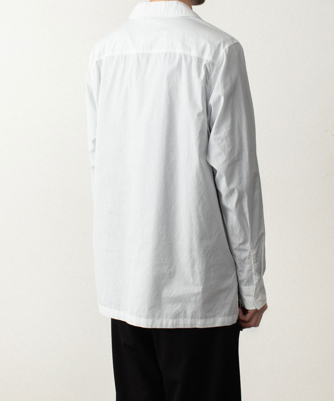 ATTACHMENT アタッチメントの140/2 GIZA BROAD PIERCED L/S SHIRT - WHITEの公式通販サイトsession福岡セレクトショップ