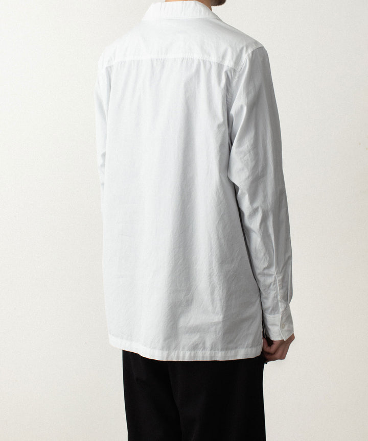 ATTACHMENT アタッチメントの140/2 GIZA BROAD PIERCED L/S SHIRT - WHITEの公式通販サイトsession福岡セレクトショップ