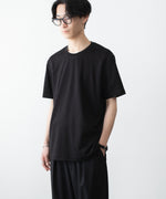 画像をギャラリービューアに読み込む, ATTACHMENT アタッチメントのCOTTON DOUBLE FACE SLIM FIT S/S TEE - BLACKの公式通販サイトsession福岡セレクトショップ
