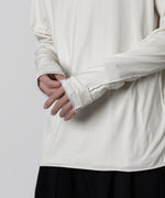 画像をギャラリービューアに読み込む, 【ATTACHMENT】ATTACHMENT アタッチメントの80/2 PIMA CO JERSEY SLIM FIT LAYERED L/S TEE - OFF WHITE 公式通販サイトsession福岡セレクトショップ
