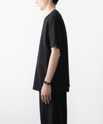 画像をギャラリービューアに読み込む, ATTACHMENT アタッチメントのCOTTON DOUBLE FACE SLIM FIT S/S TEE - BLACKの公式通販サイトsession福岡セレクトショップ
