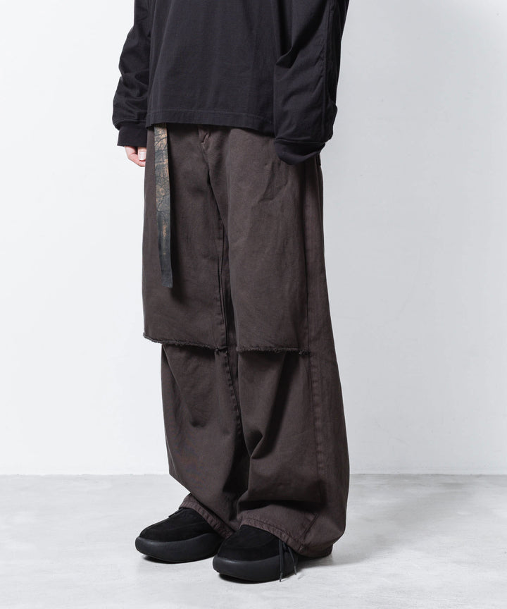 VEIN ヴェインの11OZ DENIM CUT OFF BAGGY TROUSERS - D.BROWNの公式通販サイトsession福岡セレクトショップ