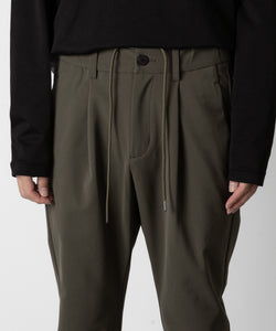 ATTACHMENT アタッチメントの別注SOLOTEX DOUBLE CLOTH REGULAR FIT EASY TROUSERS - KHAKIの公式通販サイトsession福岡セレクトショップ
