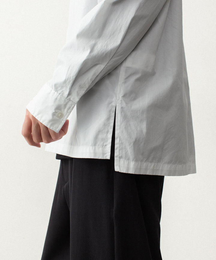 ATTACHMENT アタッチメントの140/2 GIZA BROAD PIERCED L/S SHIRT - WHITEの公式通販サイトsession福岡セレクトショップ