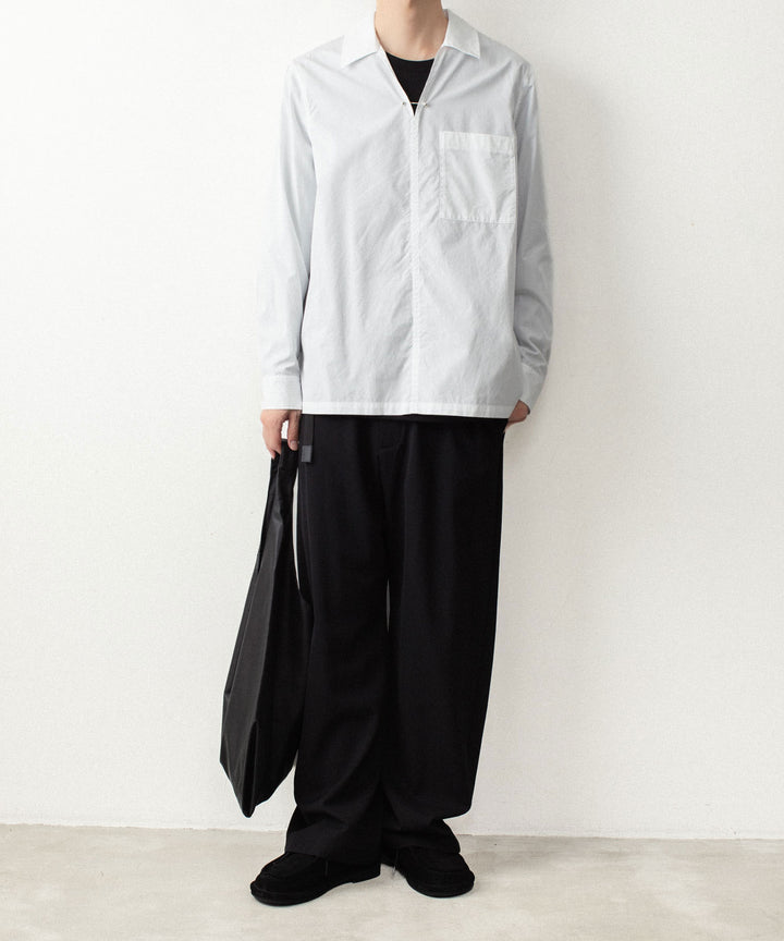 ATTACHMENT アタッチメントの140/2 GIZA BROAD PIERCED L/S SHIRT - WHITEの公式通販サイトsession福岡セレクトショップ