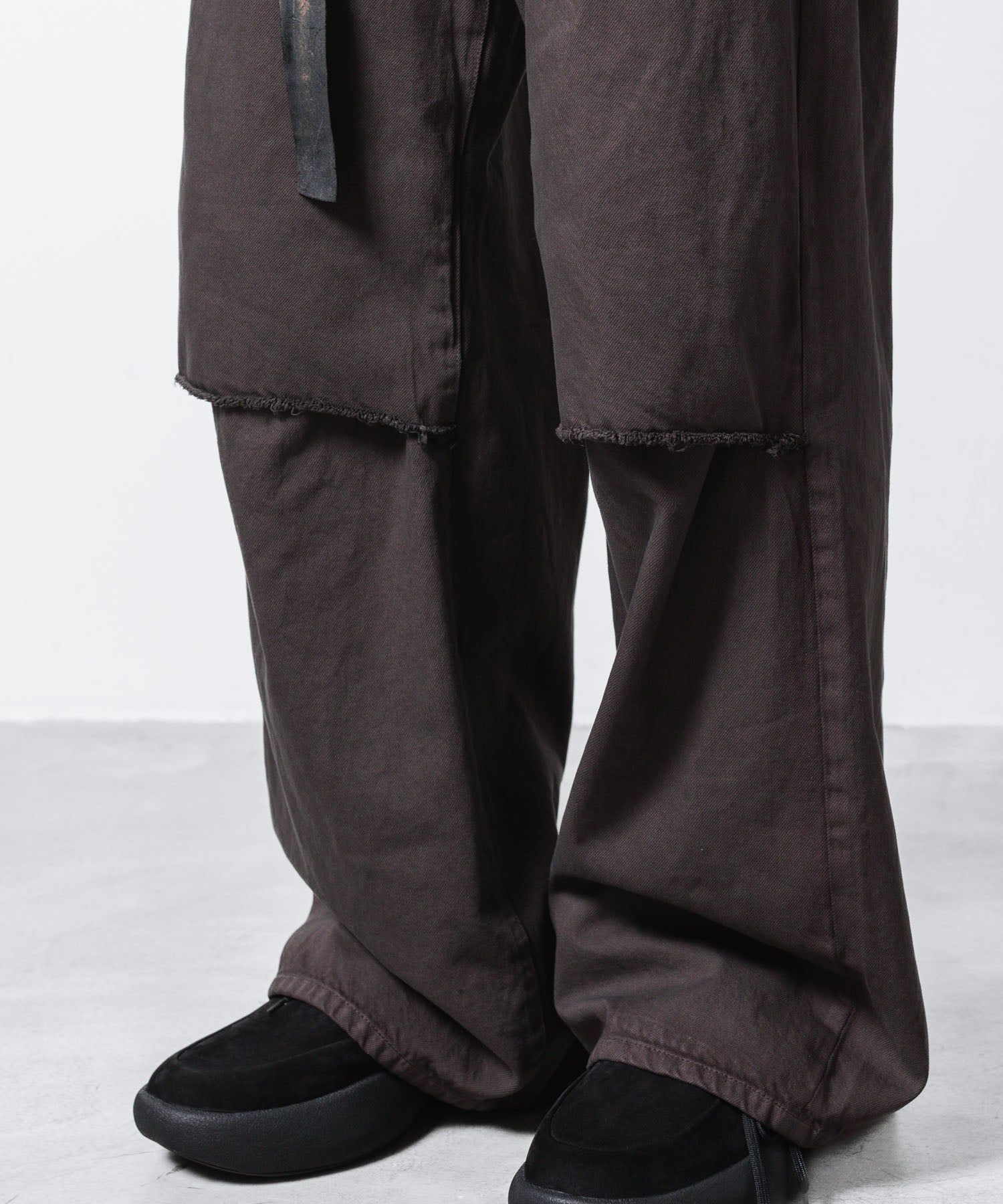 VEIN ヴェインの11OZ DENIM CUT OFF BAGGY TROUSERS - D.BROWNの公式通販サイトsession福岡セレクトショップ