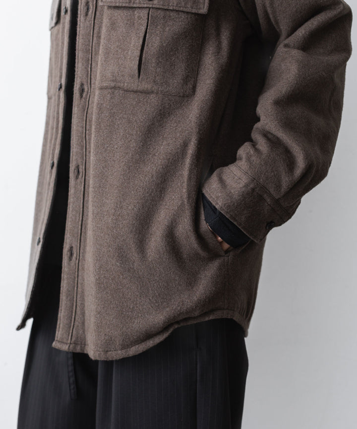 ATTACHMENT アタッチメントのRY/CO/SI FLANNEL PADDING L/S SHIRT - CAMELの公式通販サイトsession福岡セレクトショップ