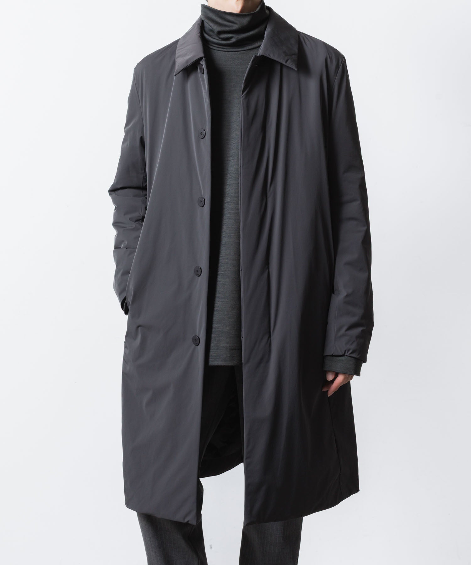 ATTACHMENT アタッチメントのNY 2LAYER STRETCH PADDING BALMACAAN COAT - D.GRAYの公式通販サイトsession福岡セレクトショップ