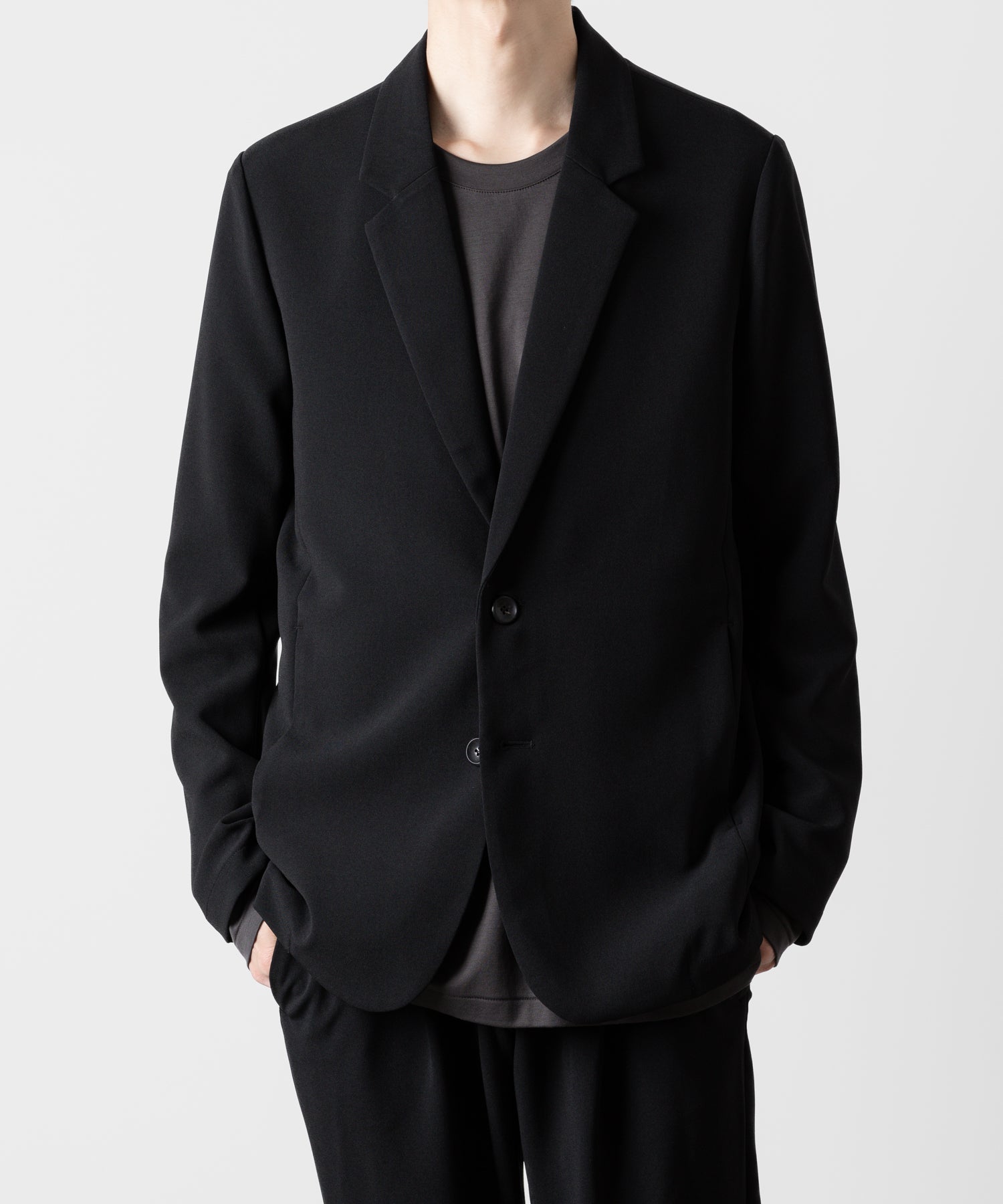 ATTACHMENT アタッチメントのPE STRETCH DOUBLE CLOTH 2B JACKET - BLACK 公式通販サイトsession福岡セレクトショップ