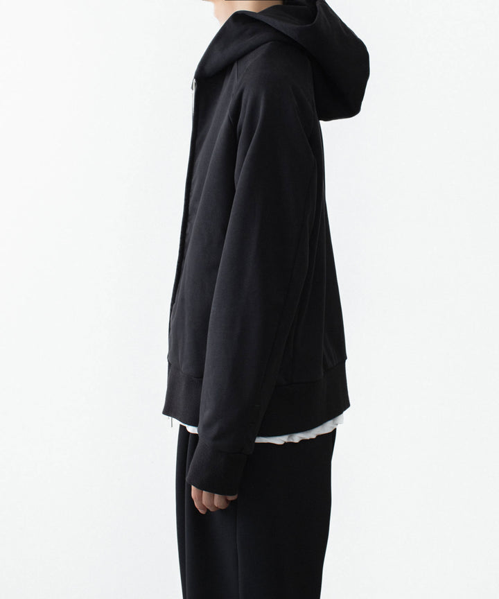 ATTACHMENT アタッチメントのCO STRETCH TERRY ZIP UP HOODIE - BLACKの公式通販サイトsession福岡セレクトショップ