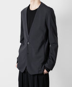 画像をギャラリービューアに読み込む, ATTACHMENT アタッチメントのNY/CO STRETCH JERSEY COLLARLESS JACKET - D.GRAY 公式通販サイトsession福岡セレクトショップ
