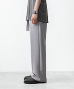 画像をギャラリービューアに読み込む, ATTACHMENT アタッチメントのPE STRETCH DOUBLE CLOTH BELTED STRAIGHT TROUSERS - L.GRAYの公式通販サイトsession福岡セレクトショップ
