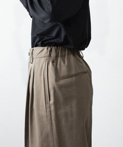 ssstein / シュタイン】COTTON RAYON EASY LONG WIDE TROUSERS - BEIGE