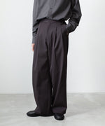 画像をギャラリービューアに読み込む, ATTACHMENT アタッチメントのPE/CO/LI DRY TWILL WIDE TROUSERS - BLACKの公式通販サイトsession福岡セレクトショップ
