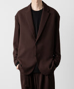 画像をギャラリービューアに読み込む, ATTACHMENT アタッチメントのPE STRETCH DOUBLE CLOTH OVERSIZED 2B JACKET - BROWN 公式通販サイトsession福岡セレクトショップ
