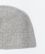 画像をギャラリービューアに読み込む, ATTACHMENT アタッチメントのCASHMERE　KNIT BEANIE - X.GRAYの公式通販サイトsession福岡セレクトショップ
