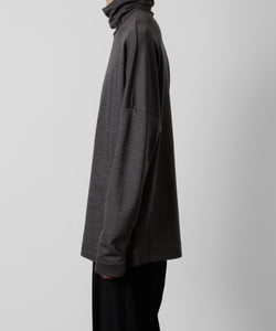 ATTACHMENT アタッチメントのWO/NY SMOOTH OVERSIZED HIGHNECK L/S TEE - GRAY 公式通販サイトsession福岡セレクトショップ