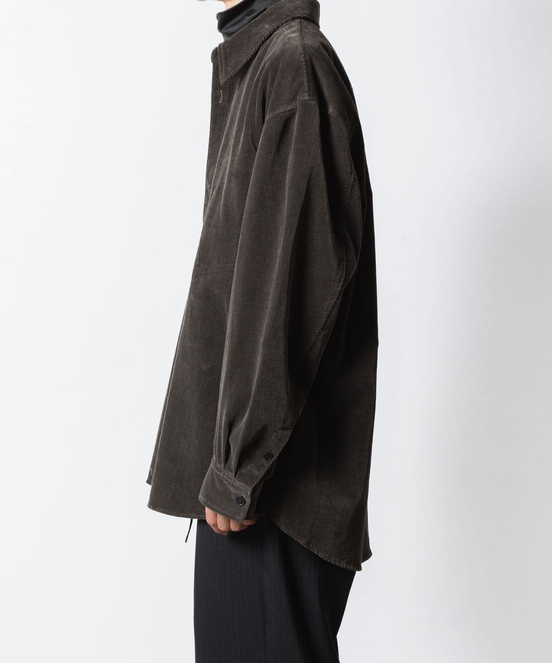 VEIN ヴェインのFINX CO CORDUROY L/S SHIRT - D.GRAYの公式通販サイトsession福岡セレクトショップ