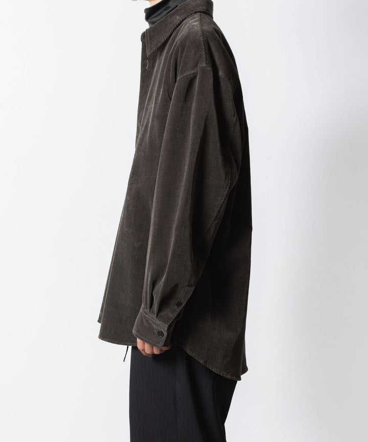 VEIN ヴェインのFINX CO CORDUROY L/S SHIRT - D.GRAYの公式通販サイトsession福岡セレクトショップ