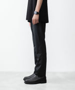 画像をギャラリービューアに読み込む, ATTACHMENT / EXCLUSIVE ITEMアタッチメントのLUCA MATTE TWIST REGULAR FIT EASY TROUSERS - BLACKの公式通販サイトsession福岡セレクトショップ
