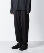 画像をギャラリービューアに読み込む, ATTACHMENT アタッチメントのCOTTON DOUBLE FACE LOUNGE TROUSERS - BLACKの公式通販サイトsession福岡セレクトショップ
