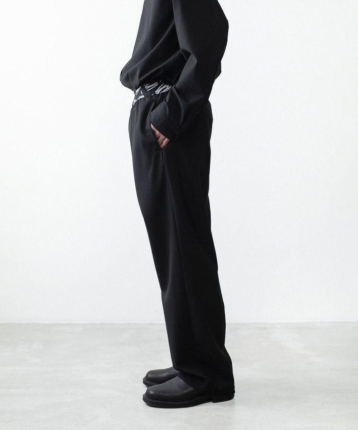 VEIN ヴェインの3/60 HIGH TWIST WOOL TRO EASY TROUSERS - BLACKの公式通販サイトsession福岡セレクトショップ