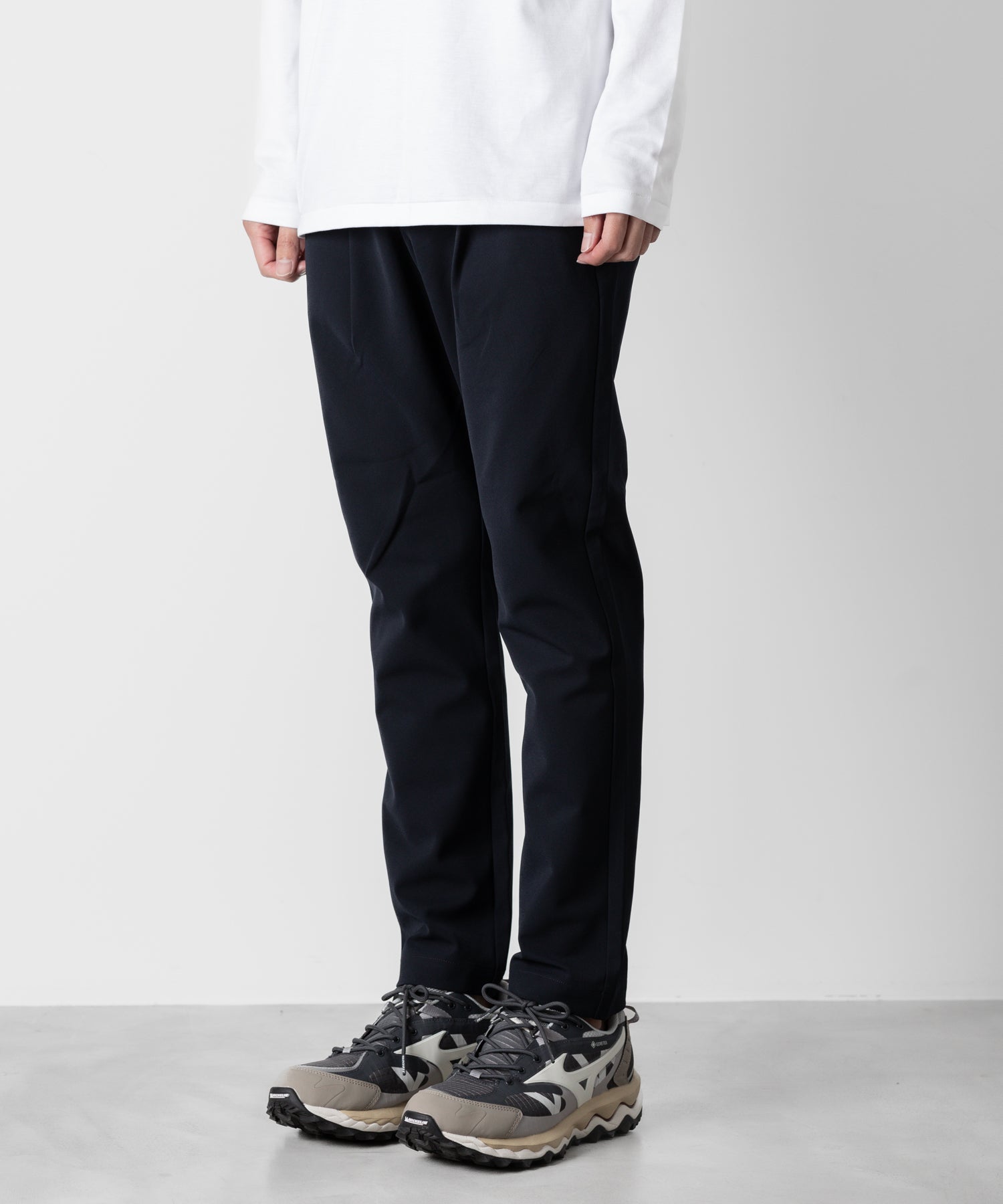 ATTACHMENT アタッチメントの別注SOLOTEX DOUBLE CLOTH REGULAR FIT EASY TROUSERS - NAVYの公式通販サイトsession福岡セレクトショップ